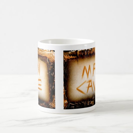 Man Cave Tan Slate Kaffeetasse (Mittel)