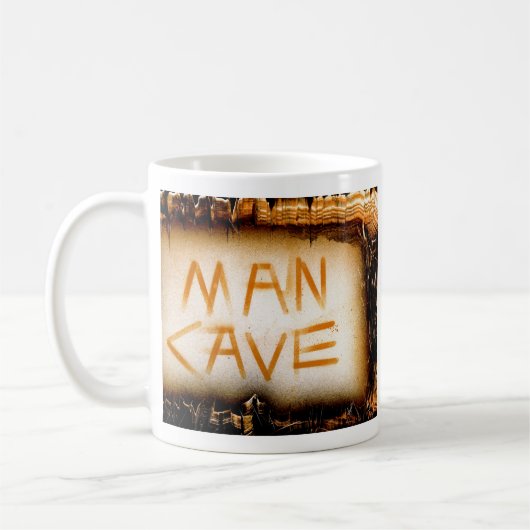 Man Cave Tan Slate Kaffeetasse (Links)