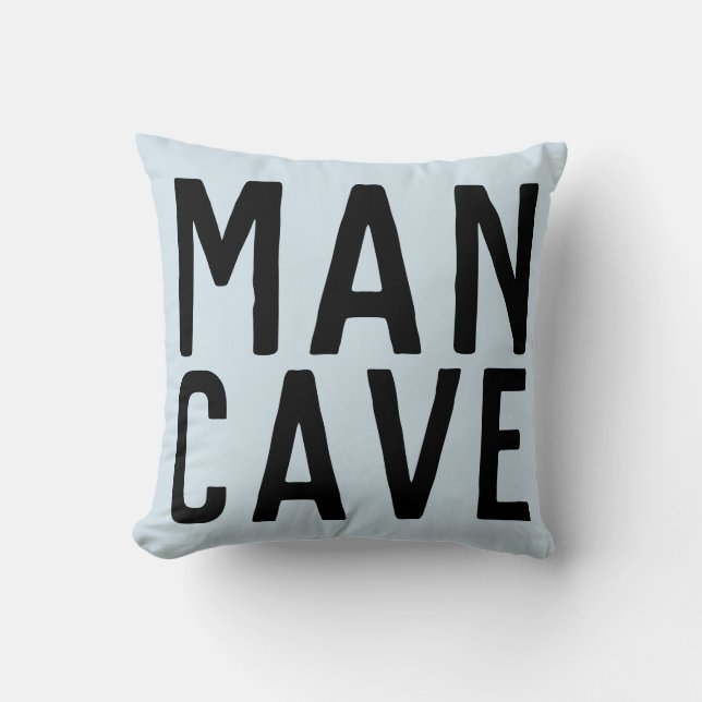 MAN CAVE Throw Kissen (Vorderseite)