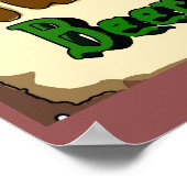 Man Cave Tiki Bar geben Sie Ihren Namen hier ein Poster (Ecke)