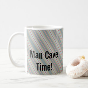 Man Cave Time Stripe Tasse