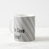 Man Cave Time Stripe Tasse (Vorderseite Links)