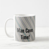 Man Cave Time Stripe Tasse (Links)