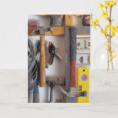Man Cave - Tools - Vatertag Card Karte (Gelbe Blume)