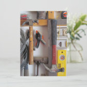 Man Cave - Tools - Vatertag Card Karte (Stehend Vorderseite)