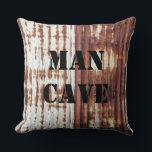 Man Cave Vintag Corrugated Weathered Tin Kissen<br><div class="desc">Man Cave Vintag Corrugated Weathered Tin</div>