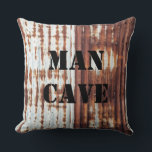 Man Cave Vintag Corrugated Weathered Tin Kissen<br><div class="desc">Man Cave Vintag Corrugated Weathered Tin</div>