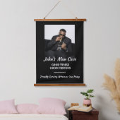 Man Cave Wandteppich Mit Holzrahmen (Schlafzimmer)