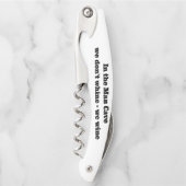 Man Cave White Corkschraube Kellnermesser (Vorderseite)