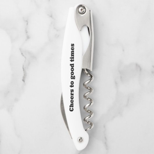 Man Cave White Corkschraube Kellnermesser (Rückseite)