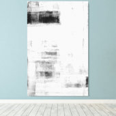 'Man Cave Worthy' Abstrakte Schwarz-Weiß-Kunst Leinwanddruck (Insitu (Holzboden))