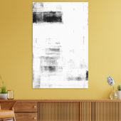 'Man Cave Worthy' Abstrakte Schwarz-Weiß-Kunst Leinwanddruck (Insitu (Wohnzimmer))