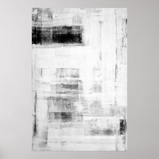 'Man Cave Worthy' Abstrakte Schwarz-Weiß-Kunst Poster (Vorne)