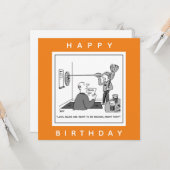 Man Cheat am Darts-Cartoon Karte (Vorderseite/Rückseite Beispiel)