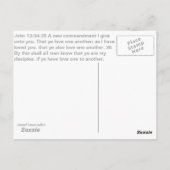 Man denke an das lilies-Buch Art John 13:34-35 Postkarte (Rückseite)