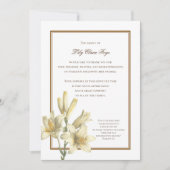 Man denke an den Lilies Bereavement Vielen Dank Hi Einladung (Vorderseite)