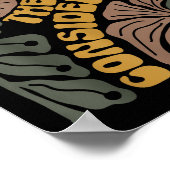 Man denke an die Lilies Boho Floral Christlich Rel Poster (Ecke)