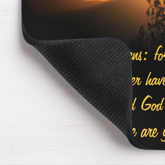 Man denke an die Ravens... Luke 12:24 Mousepad (Ecke)