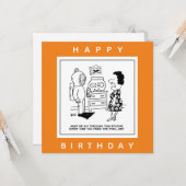 Man Dons Scuba Diving Outfit zum Füttre von Fish C Karte (Vorderseite/Rückseite Beispiel)