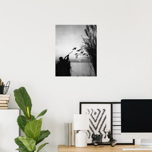 Man Duck Hunting Poster (Heimbüro)