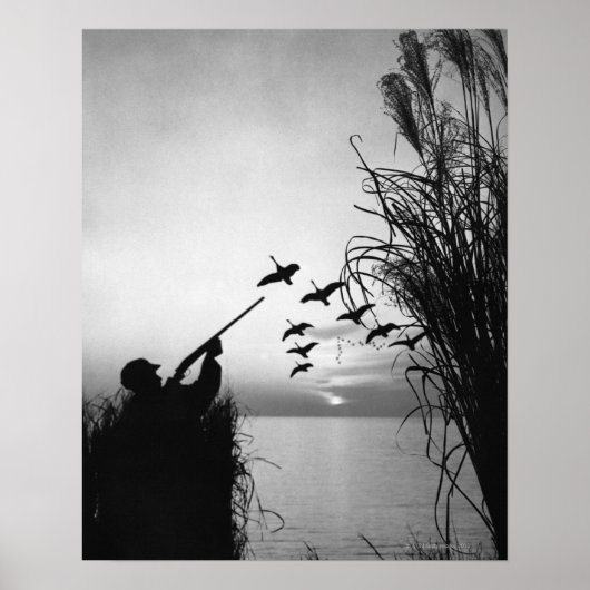 Man Duck Hunting Poster (Vorne)