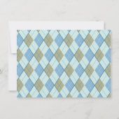 Man Dusche Golftag vor der Hochzeit Einladung (Rückseite)