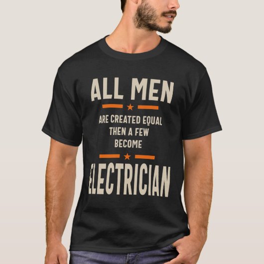 Man Electrical Job Title Gift T-Shirt (Vorderseite)