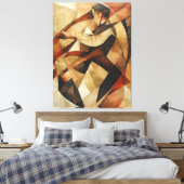 Man Enveloped in Abstraction Canvas Leinwanddruck (Insitu (Schlafzimmer))