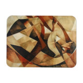 Man Enveloped in Abstraction Canvas Magnet (Horizontal)