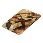 Man Enveloped in Abstraction Canvas Magnet (Linke Seite)