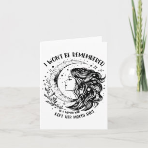 Man erinnert mich nicht an eine Frau, die ihr den  Karte