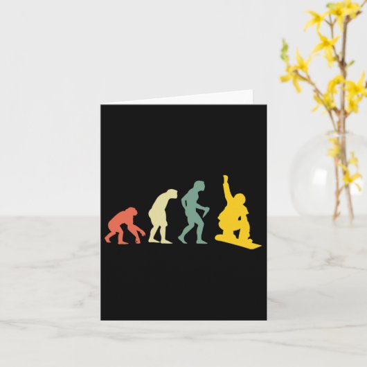 Man Evolution Snowboarder Karte (Gelbe Blume)