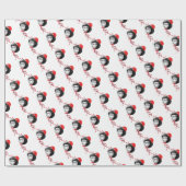 Man Face Balloon Bouquet Geschenkpapier (Flach)