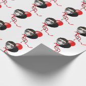 Man Face Birthday Balloons Geschenkpapier (Ecke)