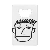 Man Face Geldbeutel Flaschenöffner (Rückseite)