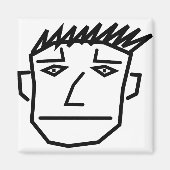 Man Face Magnet (Vorne)