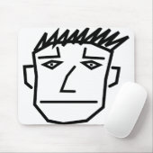 Man Face Mousepad (Mit Mouse)