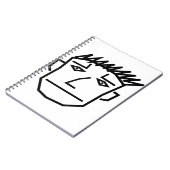 Man Face Notizblock (Linke Seite)