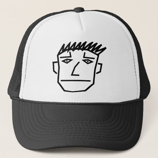 Man Face Truckerkappe (Vorderseite)