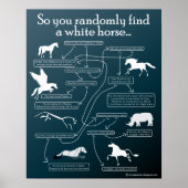 Man findet also zufällig ein weißes Pferd... Poster (Vorne)
