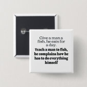Man fish beklagt bf button (Vorne & Hinten)