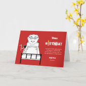 Man Flu Birthday Card Karte (Gelbe Blume)