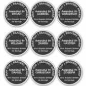 Man Flu Bravery Award Personalisiert Aufkleber (Vorderseite)