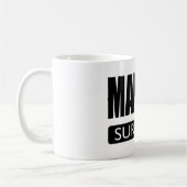MAN-FLU ÜBERLEBENDER KAFFEETASSE (Links)