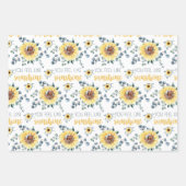 Man fühlt sich wie ein Sonnenschein-Foto, das Scha Geschenkpapier Set (Vorderseite)