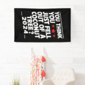 Man glaubt, man wäre einfach aus einem Kokospalmen Banner (Insitu)