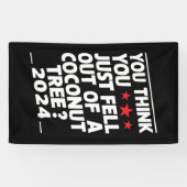 Man glaubt, man wäre einfach aus einem Kokospalmen Banner (Horizontal)