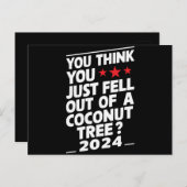 Man glaubt, man wäre einfach aus einem Kokospalmen Postkarte (Vorne/Hinten)