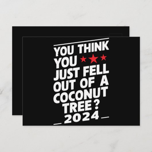 Man glaubt, man wäre einfach aus einem Kokospalmen Postkarte (Vorne/Hinten)