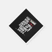 Man glaubt, man wäre einfach aus einem Kokospalmen Serviette (Ecke)